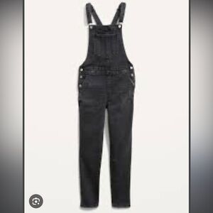Black Denim Overalls